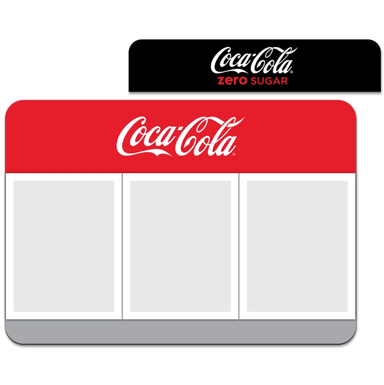 Brushed Metal Interchangeable Brand "Flip Cover" Menu Board