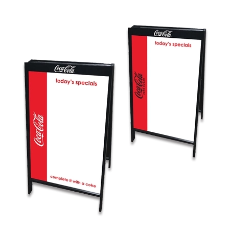 Coca-Cola / Coca-Cola Zero Sugar A-Frame w/ 2-Sided Inserts