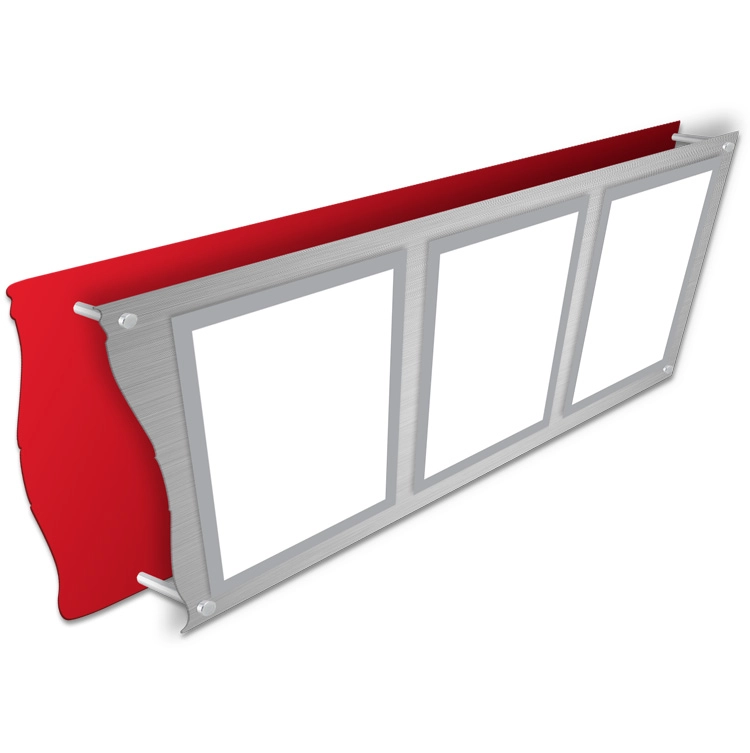 Dimensional Brushed Metal "Flip Cover" Menu Board