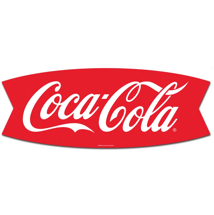 Fishtail Aluminum Coca-Cola Sign