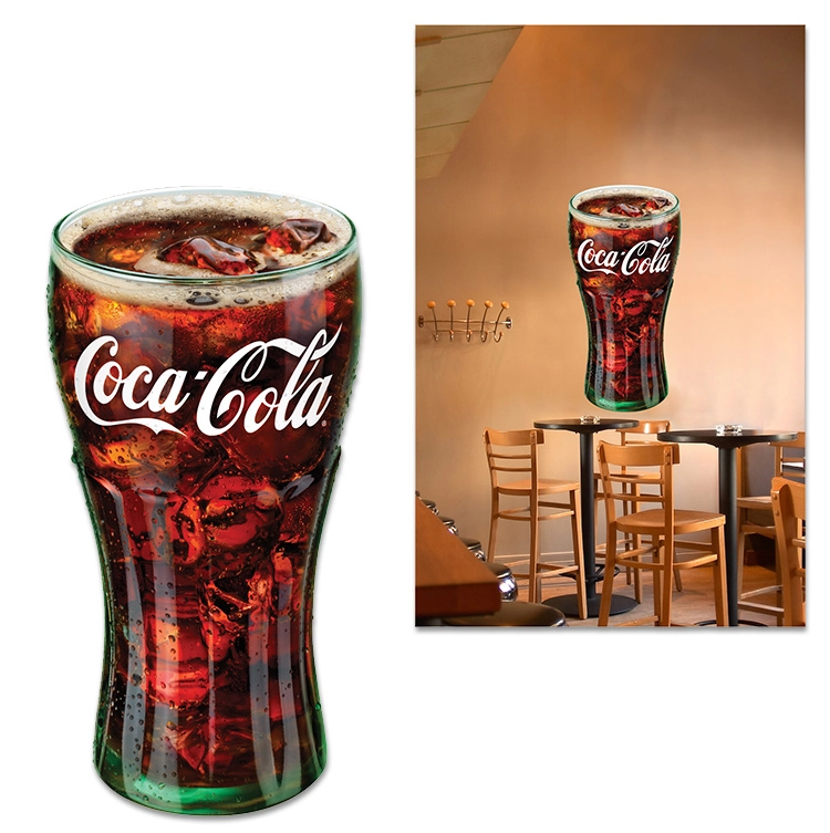 Genuine Coca-Cola Glass Wall Decal- 4