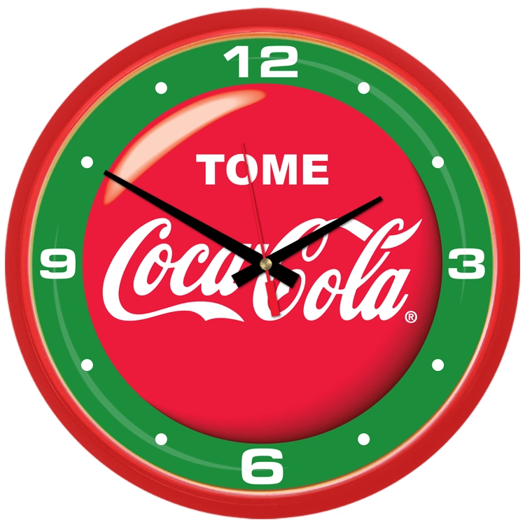 Hispanic "Tome Coca-Cola" Wall Clock- 14"