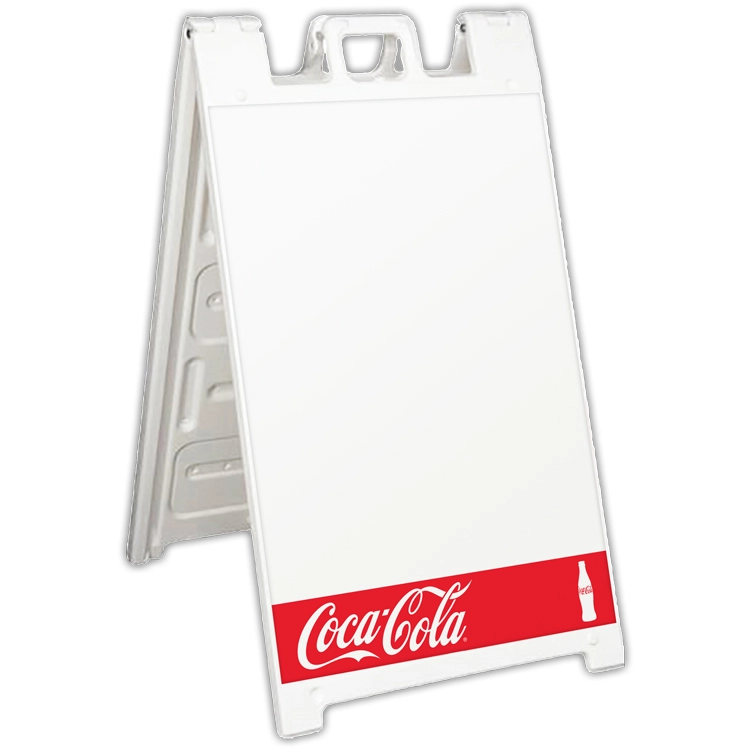 Plastic A-Frame Two Sided With Dry Erase Panels