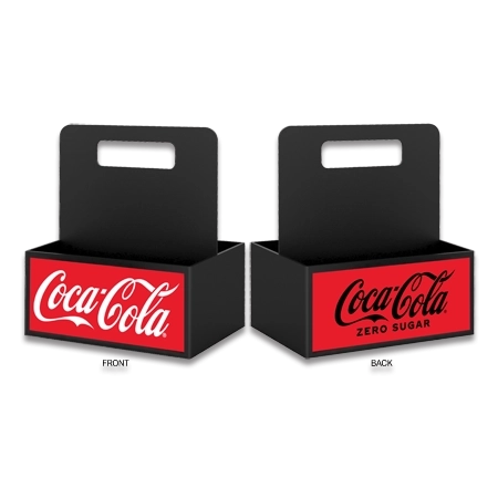Plastic Condiment Caddy - Coke, Coke Zero (6 Pack)