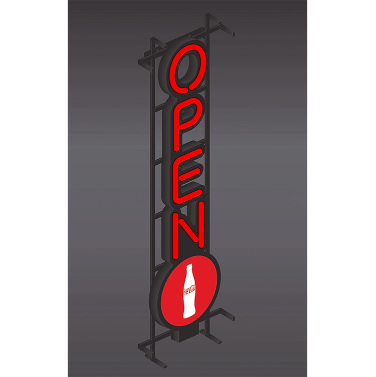 Vertical Open LED Sign